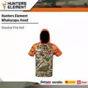 Hunters Element Mens Warm Whakarapu Hood Top Micro Fleece Desolve Fire Veil