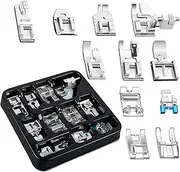 11Pcs Presser Feet Set Snap On Sewing Machine Foot Compatible with Brother Singer Janome Sewing Machine Kit Household DIY Spare Parts Accessories