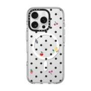 iPhone 16 Pro Clear Case MagSafe Compatible Fruit Polka Dot