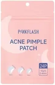 [KBEAUTY]PINKFLASH Acne Pimple Patch/Pimple Patches with Tea Tree Oil, clear skin, Blemish control Night Use 24Patches, 3 sizes in 1 packet - On the go pimple treatment, prevent acne scars and pigmentation. Target cystic and hormonal pimples.