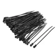Mount Head Cable Zip Ties 4 Inch Screw Hole Nylon Wire Strap Black 40pcs