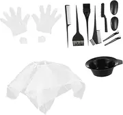 BIUDECO 11pcs Hair Dye Tool Set Disposable Gloves Mixing Bowl Tinting Accessories for Home Professional Use Easy Hair Coloring Kit for Beginners
