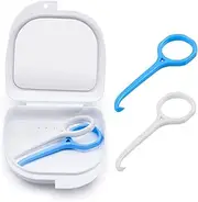 Uouovo Aligner Remover Tool with Retainer Case, 2 Pack, Oral Care Accessory