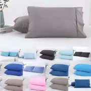 100% Cotton Dreamaker 250TC Plain Dyed Standard Pillowcases Twin Pack (Canal Blue, Moonrock, Black, Pink, Ocean, Deep Blue, Teal, Stone, Marine, Aqua, Charcoal, Oyster, Azure, Lavender) Pink