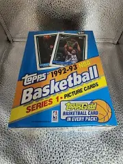 1992-93 Topps Series 1 Factory Sealed Basketball Card Box NBA *36 Sealed Packs