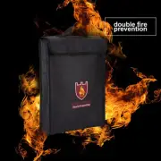(38 * 30.5 * 6.5CM)Double Sided Fireproof Bag Pouch For LiPo Battery Money HO