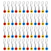 100Pcs Metal Fishing Hook Sea Bean Connector Fishing Float Bobber Stops