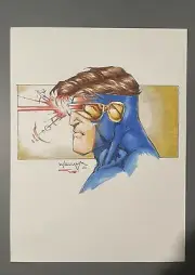 Scott Williams Cyclops Original Art Sketch Colored By Alex Sinclair X-Men Marvel