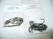 Mustad 3406 BRONZE-SIZE 2- 240 HOOKS Classic O'Shaughnessy Hook Size 2 Forged