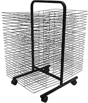 Art Drying Rack, Metal Color Coating Stand-Alone Rack, Suitable for Home and Art School Oil Painting Drying 26/38/50-layer