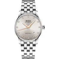 在飛比找PChome24h購物優惠-MIDO 美度 Baroncelli 真鑽機械錶-38mm 