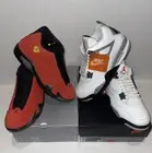 Jordan 14 Retro Ferrari 2025 & Jordan 4 Retro White Cement 2025- Men Size 11.5
