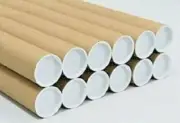 20 3" x 24" Cardboard Shipping Mailing Tube Tubes Cores With End Caps