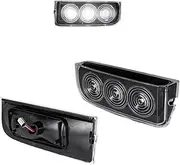 DEMULAX 2Pc LED Rear Bumper Reverse Backup Light Trunk Tail License Plate Lamp, for Land Rover, for L322 2003-2012 OEM XFD000043 Car Number Plate Light(Transparent shell)