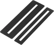 HALLMERS 2-Piece Black Fingerboard Fretboard Guard Set (22mm & 13mm) - Protect Your Guitar from Scratches During Fret Filing Polishing Leveling (Stainless Steel)