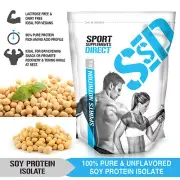 4KG 100% SOY PROTEIN ISOLATE UNFLAVOURED 4 X 1KG SPI - WHEY ALTERNATE