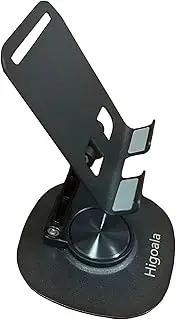 Higoala Smartphone Mounts, Table Desk Metal Phone Holder Stand Cradle Compatible with All Mobile Phones Tablet