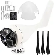 Respicefinem 800W Small Wind Generator Turbines Kit With 3 Blades Ideal for Marine And Home Charging High Performance Low Starting Wind Speed 2.0 M/s Nylon Fiber Blades Working (48V)