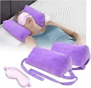 Head Positioning Pillow Post Surgery Wedge Pillows for Sleeping Upright Back Sleep Training Pillow Medical Neck Stabilizer Head Cradle Face Up pillow Anti Wrinkle for Side Sleepers Head Positioner