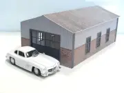 Diorama hangar-barn Scale 1:24 Big diorama kit Miniature car garage model PVC