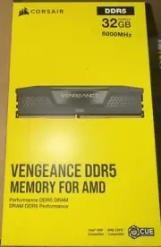 Corsair Vengeance DDR5 Memory for AMD 32gb (16GBx2)6000MHz (cmk32gx5m2b6000z30)