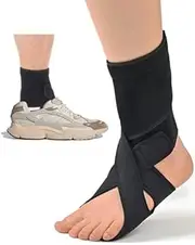 Furlove Drop Foot Brace, AFO Foot Drop Brace for Walking, Drop Foot Brace with Shoes, Soft Night Splint for Foot Drop, Foot Drop Brace for Sleeping, Adjustable Ankle Brace (Left)