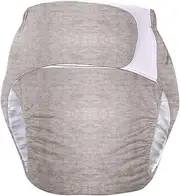 Reusable Adults Cloth Diapers Wraps Incontinence Underwear Leak(Gray)