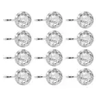 12 Pcs Curtain Storage Hook Nursery Wall Hook Acrylic Rolling Curtain Hooks