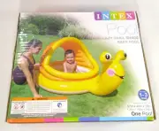 2017 Intex Inflatable Lazy Snail Shade Baby Pool 57" x 40" x 29" Ages 1-3
