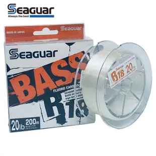 《Seaguar》シーガー R18 BASS 240m 碳纖線 卡夢線 中壢鴻海釣具館 釣魚線 子線