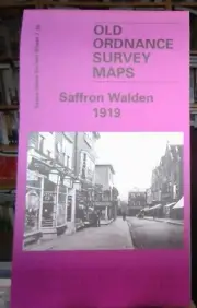 MAP OF Saffron Walden 1919: Essex Sheet 7.16 by Alan Godfrey NEW