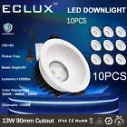 10Pack LED Daylight Downlight 90mm Kits 13W CCT Tri-Colour Dimmable 1100LM