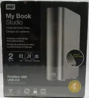 NEW WD My Book Studio 2TB USB 2.0 FireWire 800 Desktop External Hard Drive 2 TB