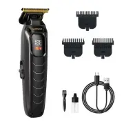 Hair Trimmers for Men - Cordless Zero-gapped Beard Hair Trimmer with LED Disp...