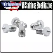 V6 Stainless Steel Nozzle 0.4mm Extruder Hotend 1.75mm Filament E-3D V5-V6, M6