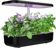 Hydroponics Growing System, 12 Pods Hydro Indoor Herb Garden with LED Grow Light, Plants Germination Kit with Auto Timer, Indoor Gardening System Gardening Gifts for Women