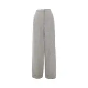 [EMPORIO ARMANI] EMPORIO ARMANI Chevron viscose-blend pants Woman 42 42 Grey