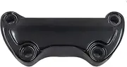 HTTMT- Black Scalloped Handlebar Riser Clamp for Harley Sportster 883 Dyna Super Glide