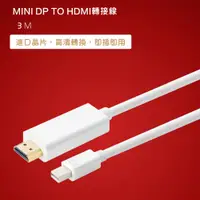 在飛比找PChome24h購物優惠-Mini DP 轉 HDMI 3M-Adapter07