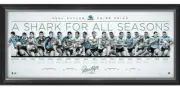 PAUL GALLEN CRONULLA SHARKS SIGNED FRAMED LIMITED EDITION RETIREMENT LITHOGRAPH