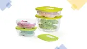 Tupperware Vent Smart Set of 4 for Fruit & Vegetable Food Storage Set New