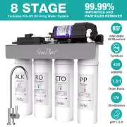 WP2-400GPD Tankless UV Alkaline pH+ Drinking Reverse Osmosis Water Filter System