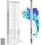 Surface Pen Windows Stylus for Microsoft – Surface Pro 11/10/9/8/7 Pen Compatible with Surface Pro/Book/Laptop/Go/Studio, with Palm Rejection and Rechargeable, 4096 Pressure Sensitivity Digital Pens