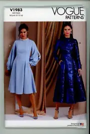 VOGUE SEW PATTERN #V1983 SIZE H5 (6-14) MISSES DRESSES