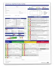 Multi-Point Inspection Form - Generic – Vehicle Inspection 2 Part Carbonless