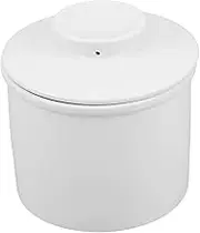 UTHCLO Ceramic Butter Keeper with Lid Storage Jar Easy to Clean Butter Dish for Kitchen Counter Condiment Container Kitchen Storage Jar
