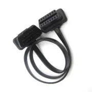 Thin Noodle ELM327 Male to Female Elbow Connector Adapter OBDII Extension Cable