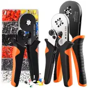 Tubular Terminal Crimper Kit Electrical Crimping Pliers Clamp Sets Wire Tip Tool