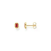 Buy Small ear studs with red stones by Thomas Sabo online - THOMAS SABO Australia