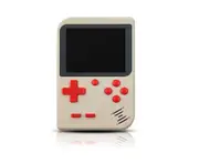 3 Inches Handheld Game Player Portable Retro Video Game Player Support Connecting TV and Two Players-White